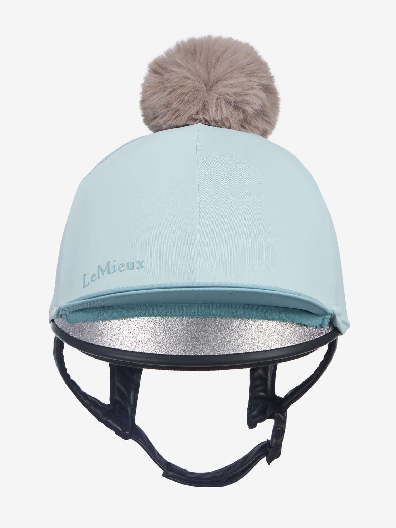 LeMieux Pom Hat Silk - Aqua/Lagoon image 0