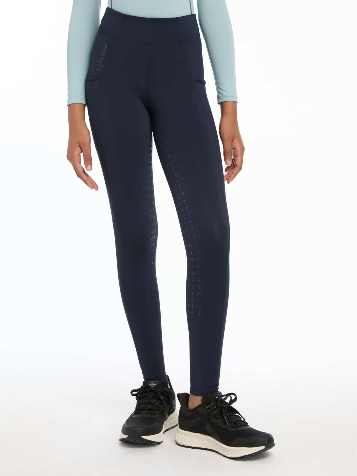 LeMieux Young Rider Orla Pull Ons – Navy image 2