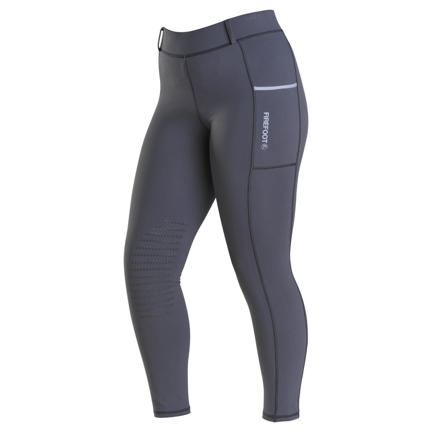 Firefoot Thirsk Fleece Lined Breeches - Ladies - Charcoal/Impact Blue, 34" image