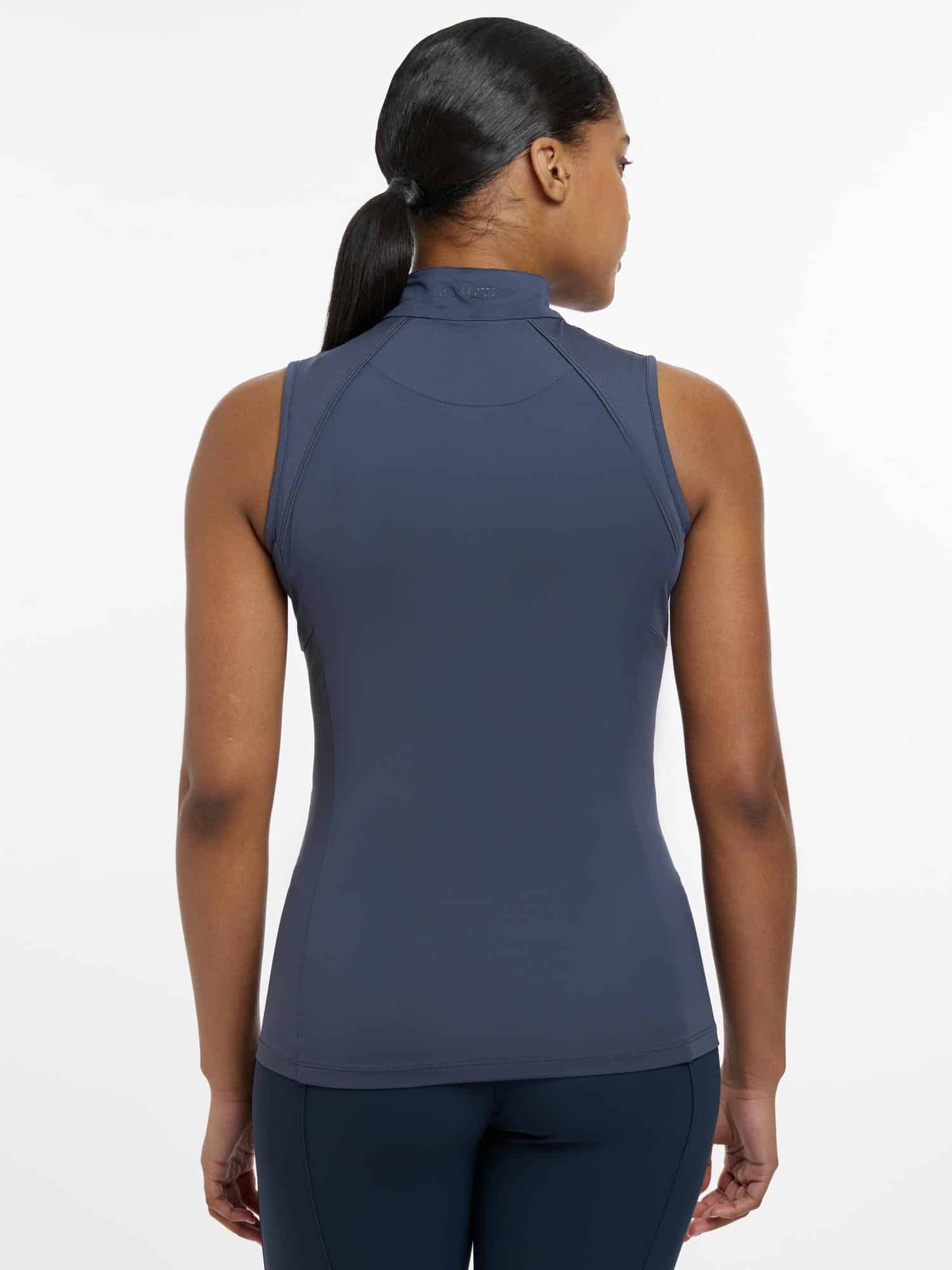 LeMieux Maria Mesh Sleeveless Baselayer - Dusk Blue image 2