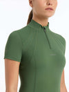LeMieux Mia Mesh Short Sleeve Base Layer - Hunter Green image 4