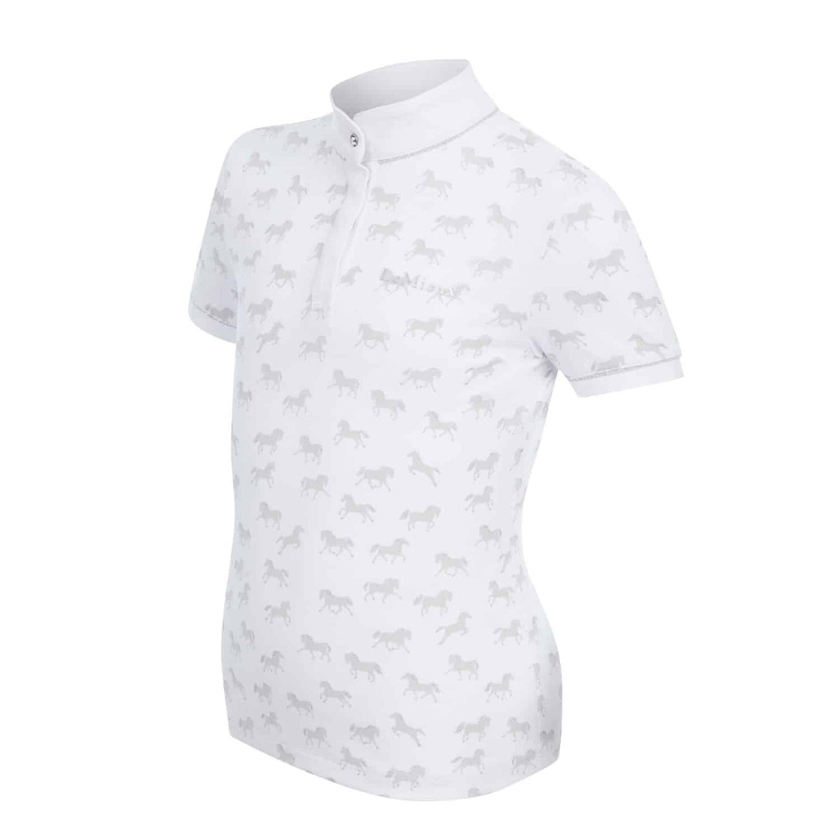 LeMieux Mini Bella Show Shirt - White/Ponies image 1