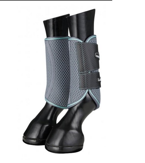 LeMieux Carbon Mesh Wrap Boots - Blue/Grey image 0