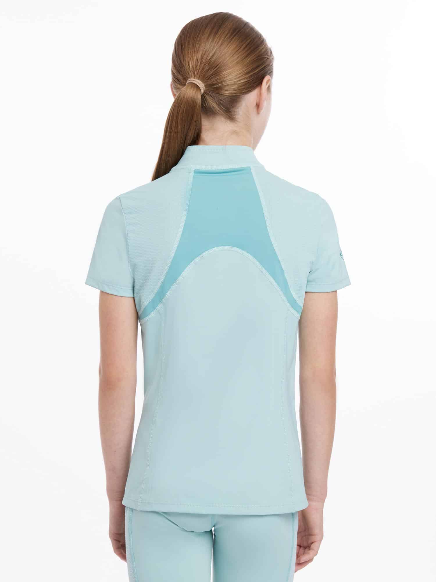 LeMieux Young Rider Short Sleeve Mia Mesh Base Layer - Aqua image 1