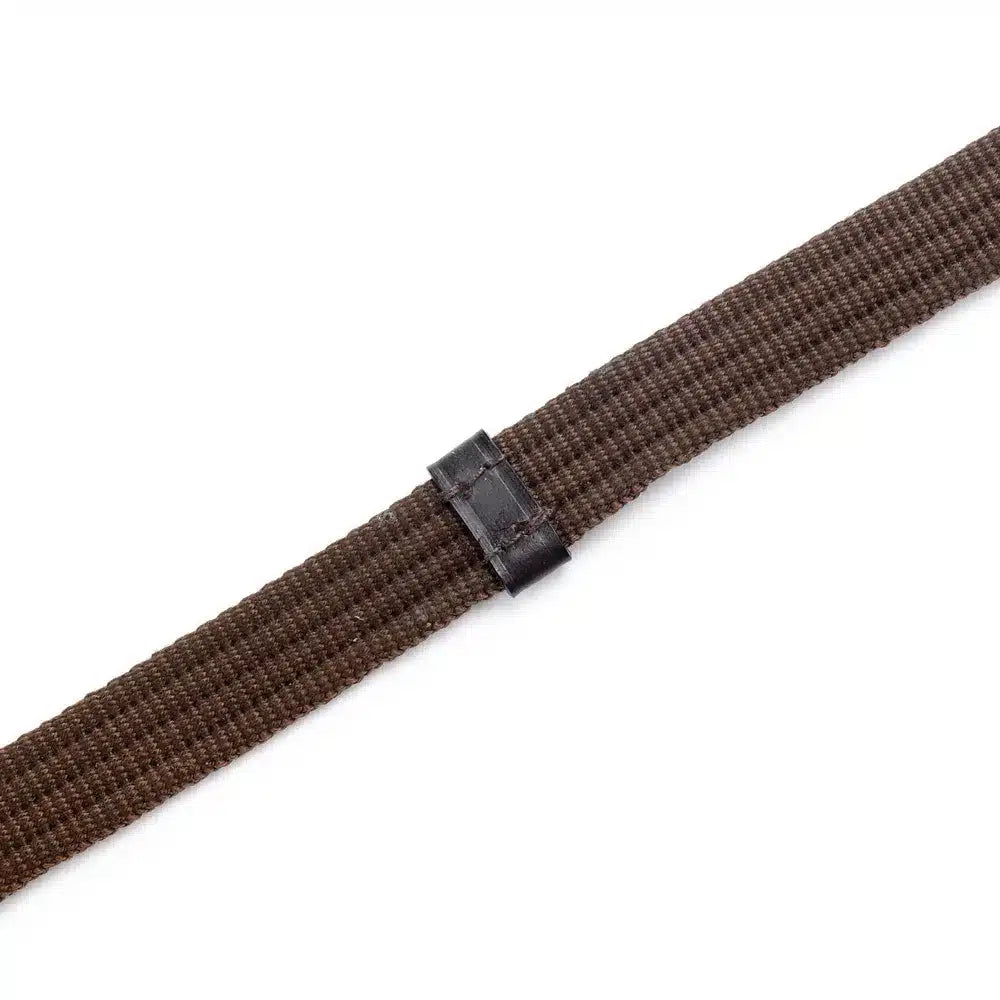 Hy Equestrian Continental Reins - Brown, Full 5/8'' image
