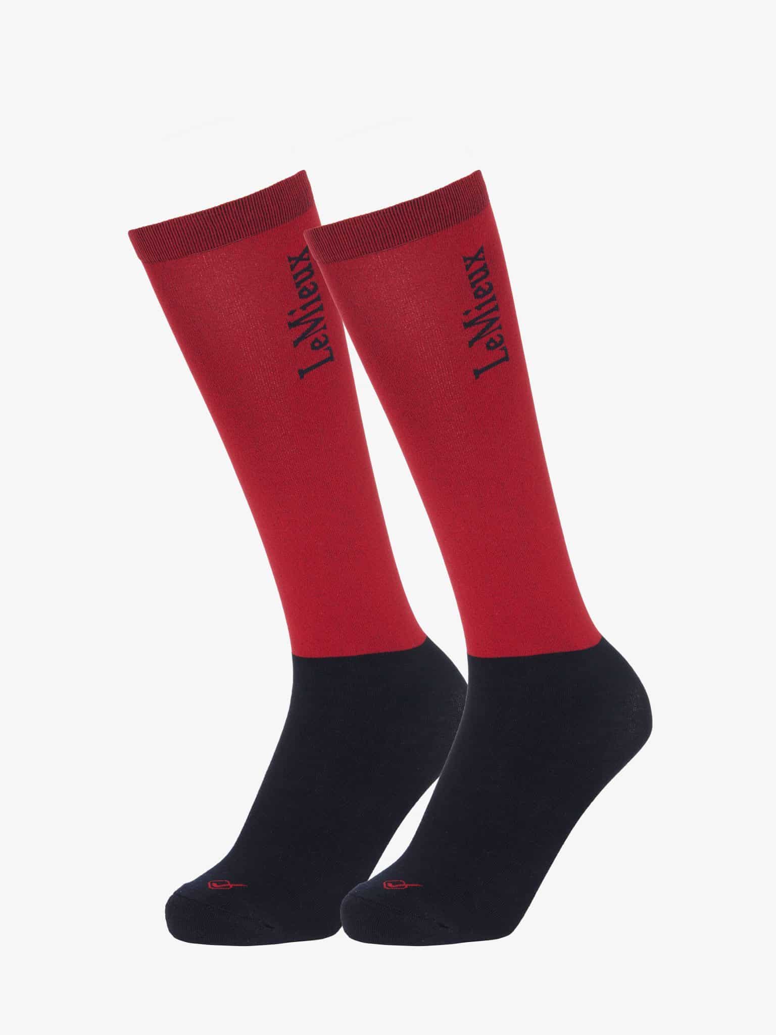 LeMieux Competition Sock (Twin Pack) - Chilli image 0