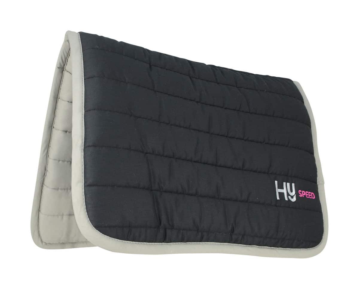 Hy Equestrian Reversible Two Colour Saddle Pad - Black/Grey image