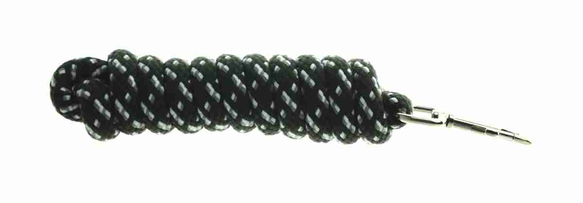 Hy Equestrian Fleck Lead Rope - Black image