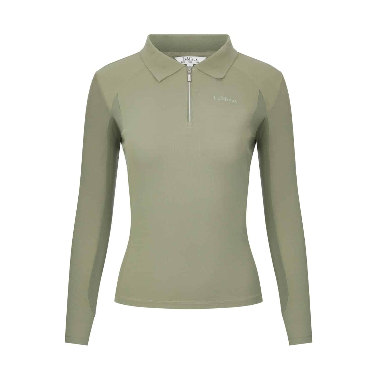 LeMieux Long Sleeve Sport Polo Shirt - Fern image 0