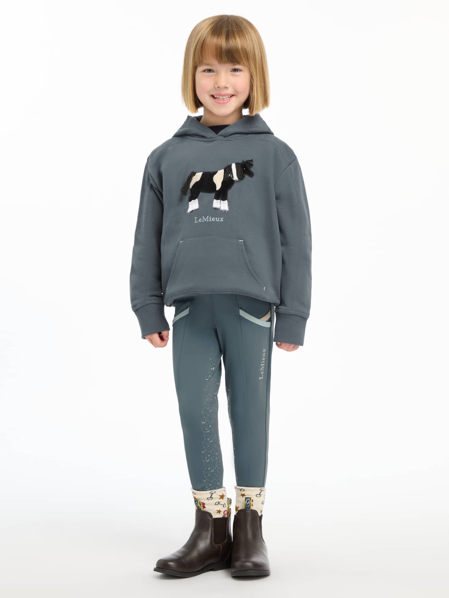 LeMieux Mini Romi Hoodie - Petrol image 1