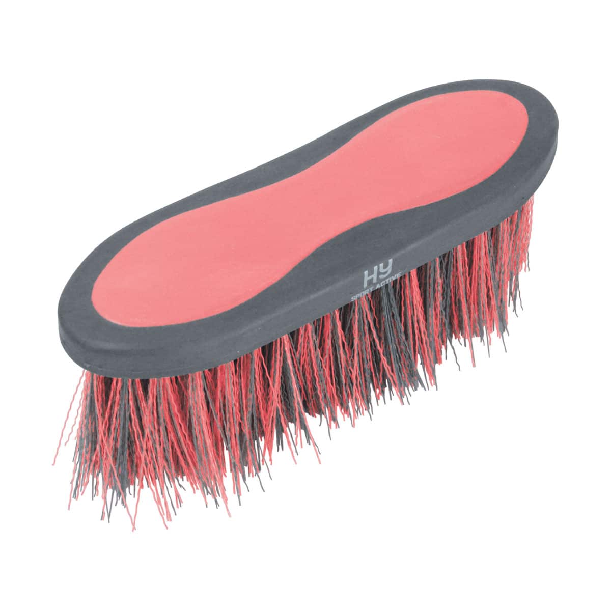 Hy Sport Active Long Bristle Dandy Brush - Coral Rose