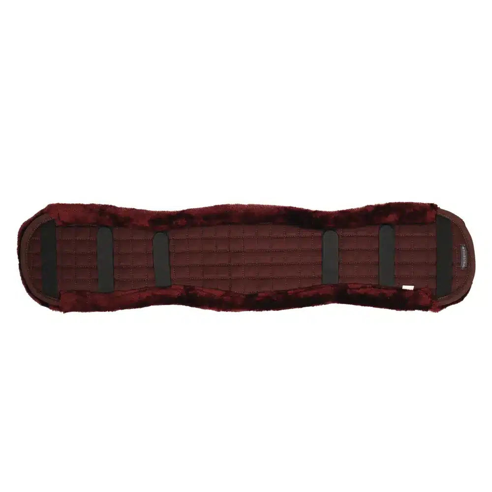 Hy Equestrian Dressage Fleece Girth Cover - Brown/Brown, 37" image