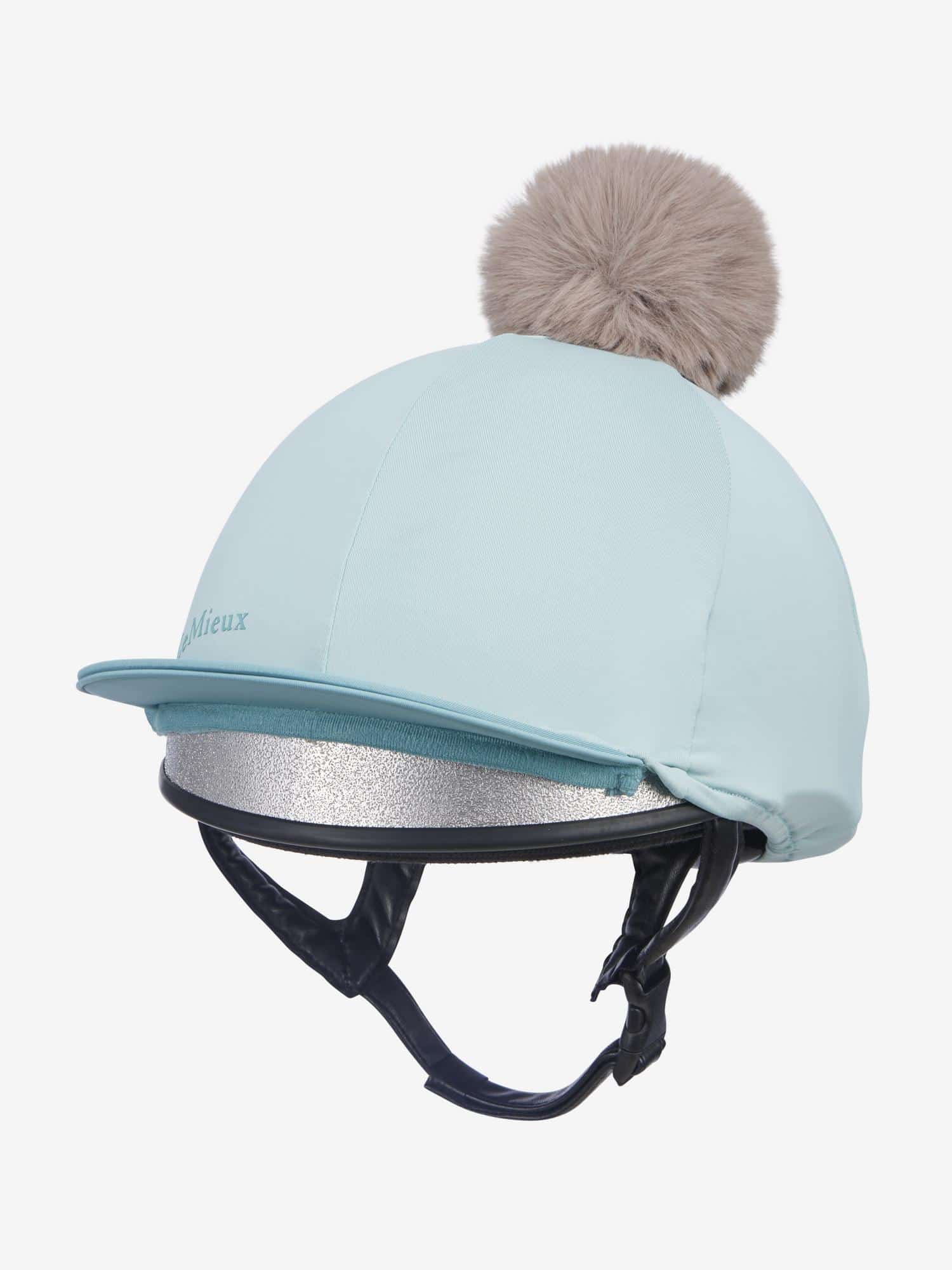 LeMieux Pom Hat Silk - Aqua/Lagoon image 1