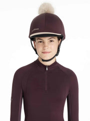 LeMieux Classique Pom Hat Silk - Damson image 0