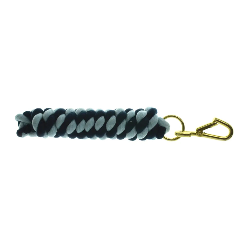 Hy Equestrian Two Tone Twisted Lead Rope - Navy/Cambridge Blue image
