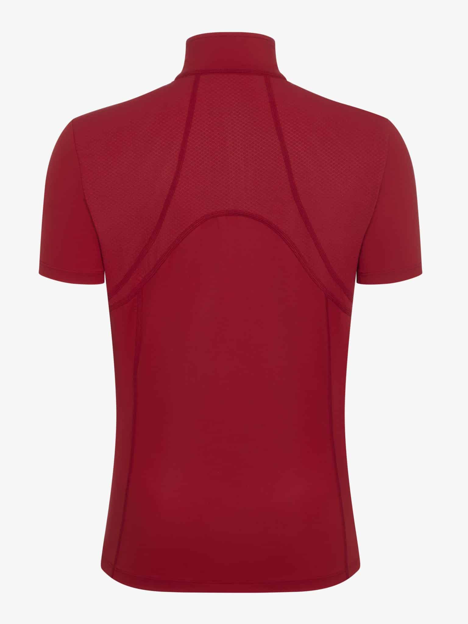 LeMieux Mia Mesh Short Sleeve Base Layer - Chilli image 2