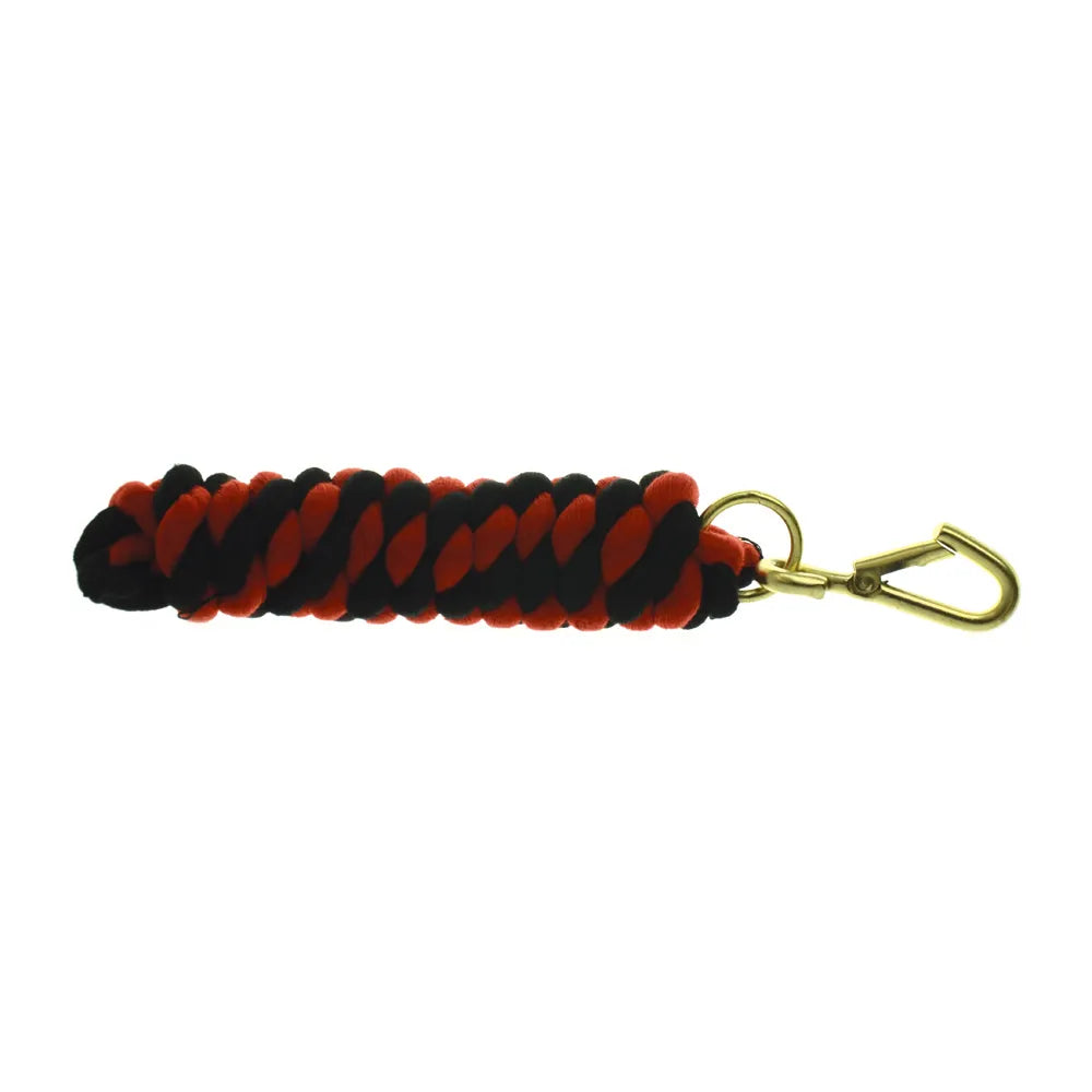 Hy Equestrian Two Tone Twisted Lead Rope - Navy/Red image