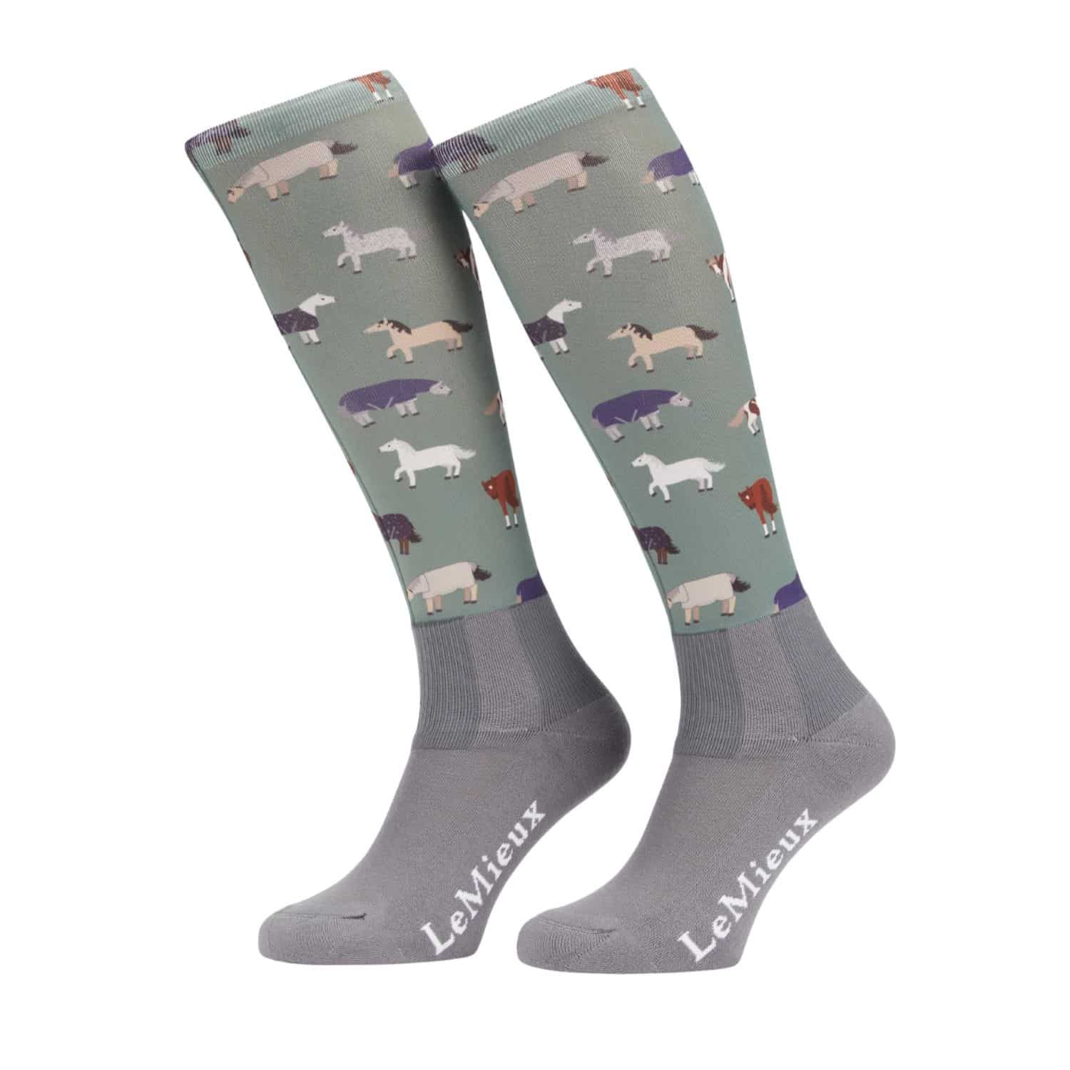 LeMieux Footsie Socks - Toy Pony, UK Adult 4 - 7.5 image