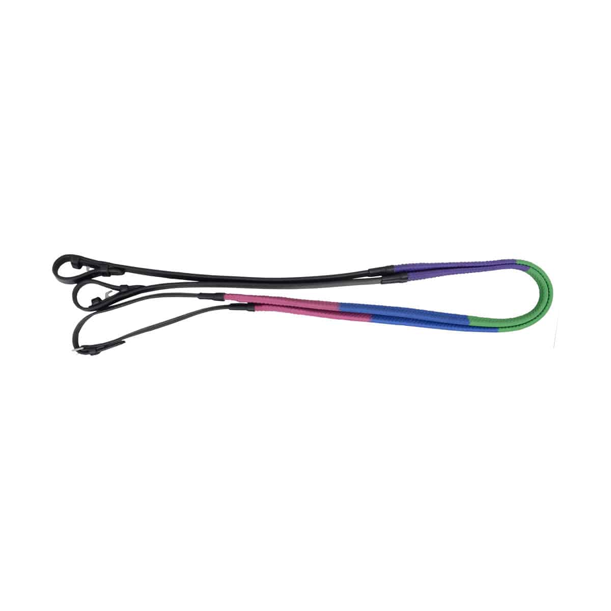 Hy Equestrian Rubber Covered Training Reins image 0