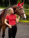 LeMieux Mia Mesh Short Sleeve Base Layer - Chilli image 1