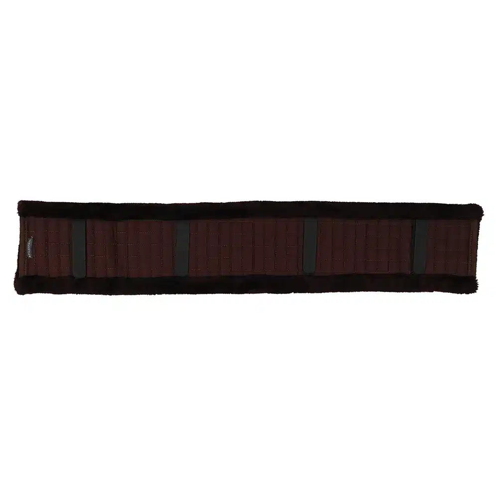 Hy Equestrian GP Fleece Girth Cover - Brown/Dark Brown, 38" image