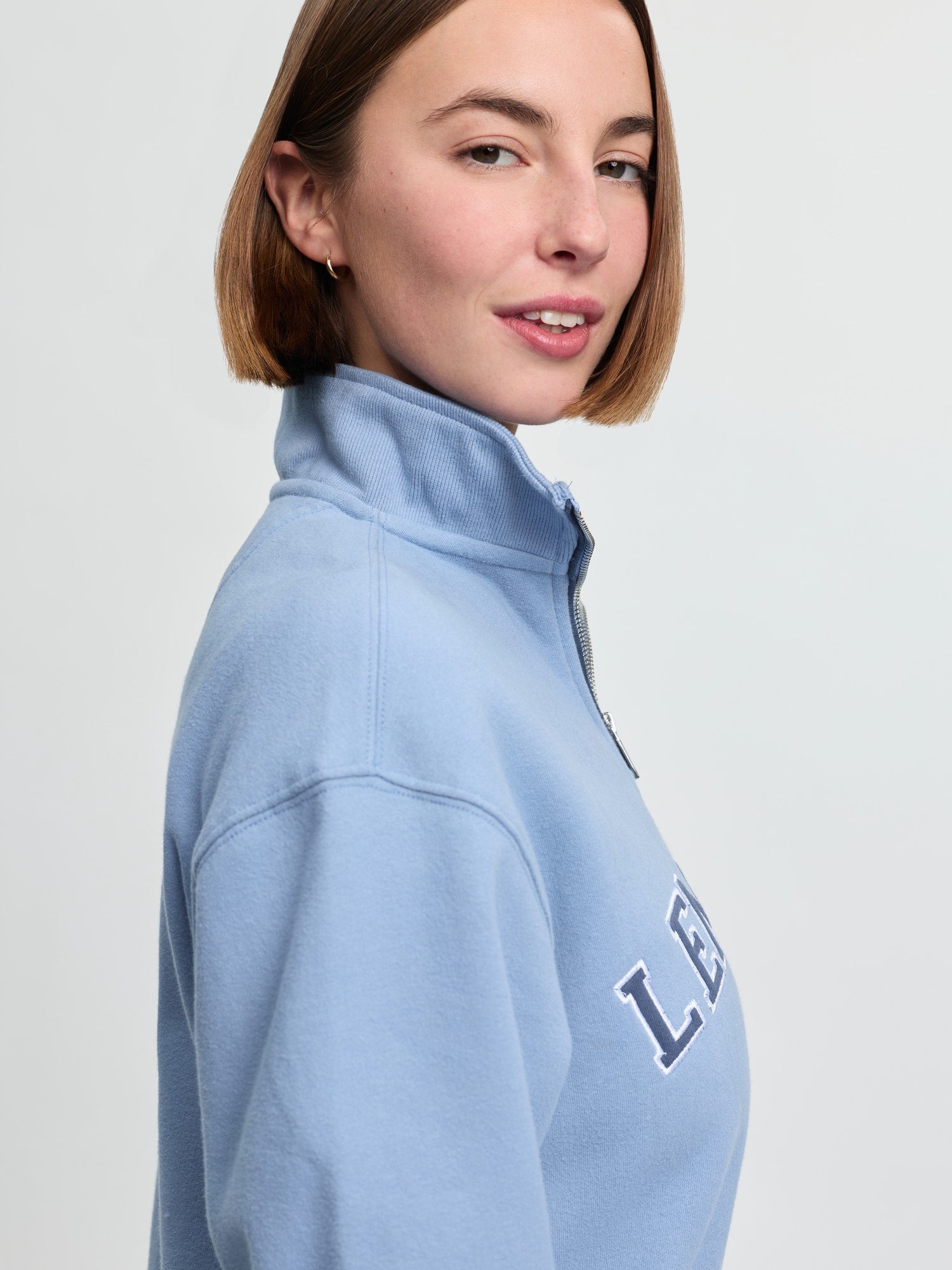 LeMieux Kelsie Quarter Neck Sweat - Powder Blue image 1