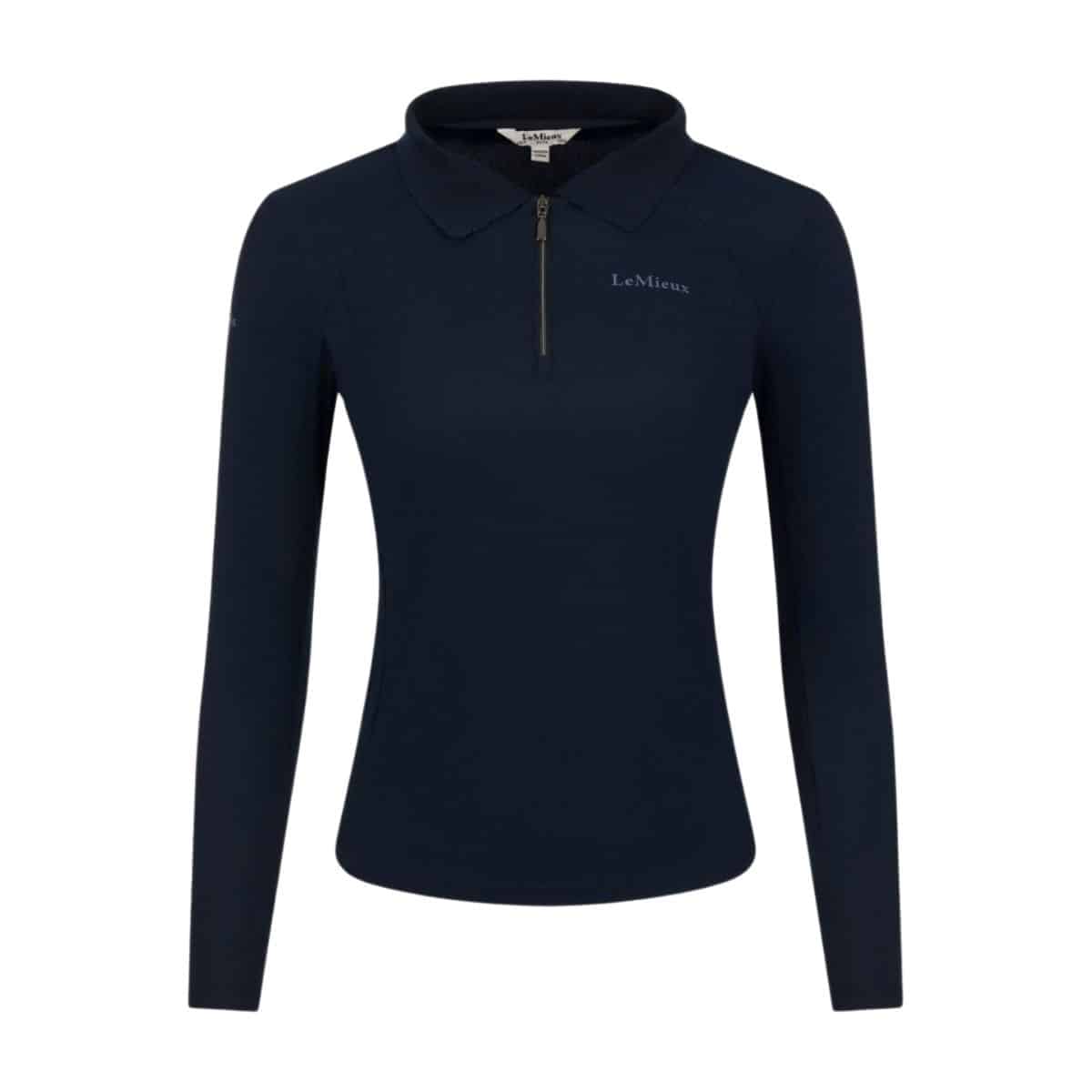 LeMieux Long Sleeve Sport Polo Shirt - Navy image 0