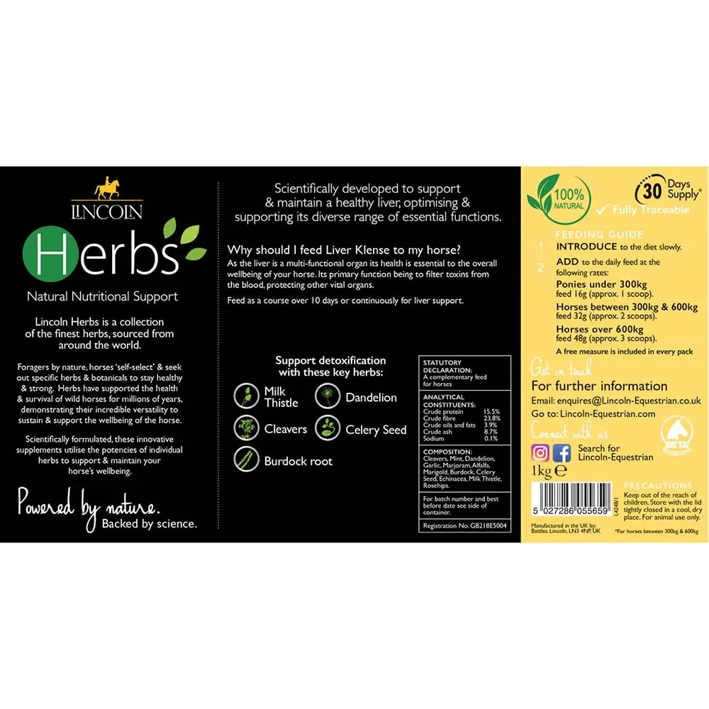 Lincoln Herbs Liver Klense image 1