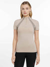 LeMieux Maria Mesh Short Sleeve Baselayer - Almond image 3
