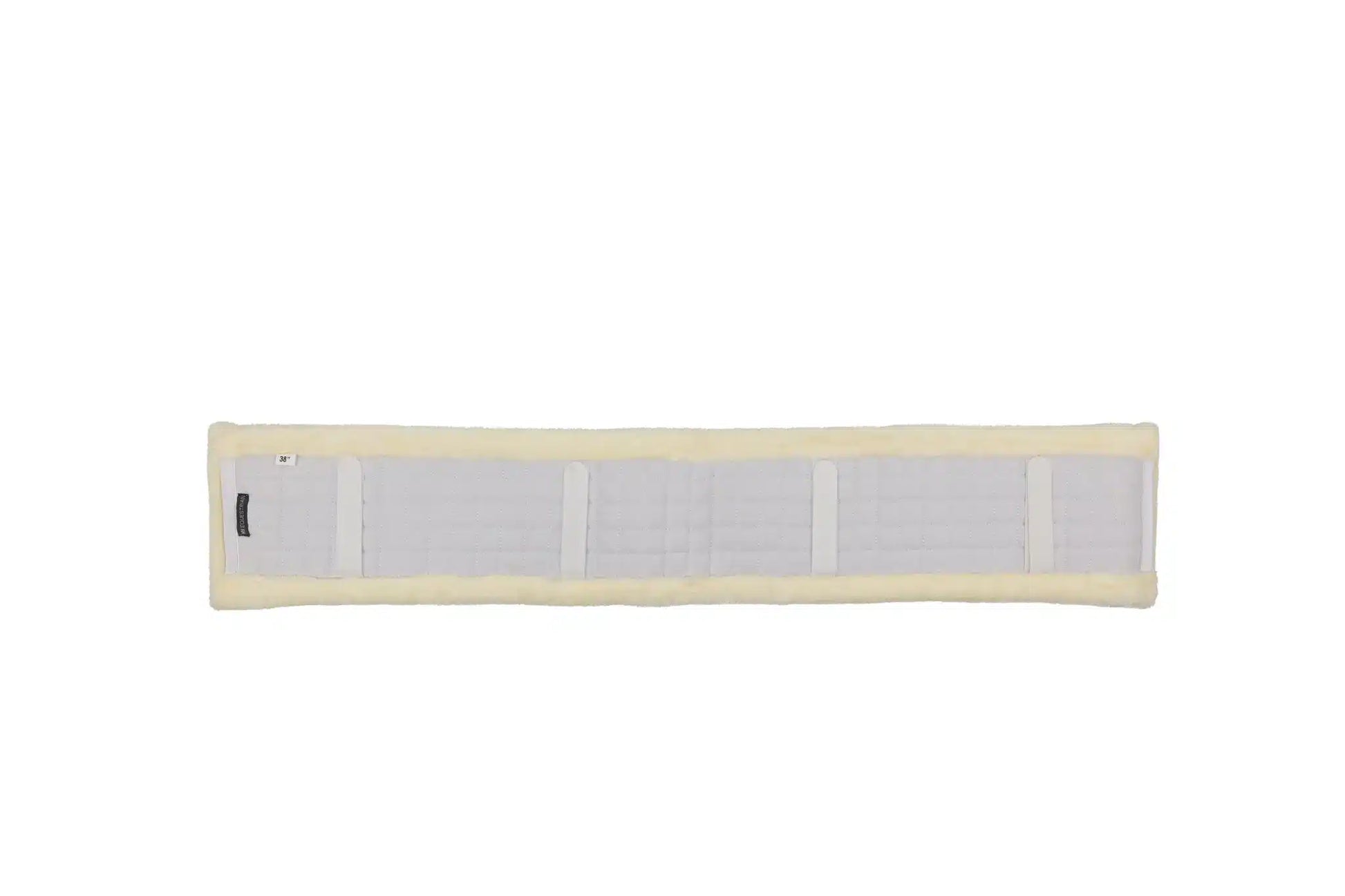 Hy Equestrian GP Fleece Girth Cover - White/Natural, 38" image