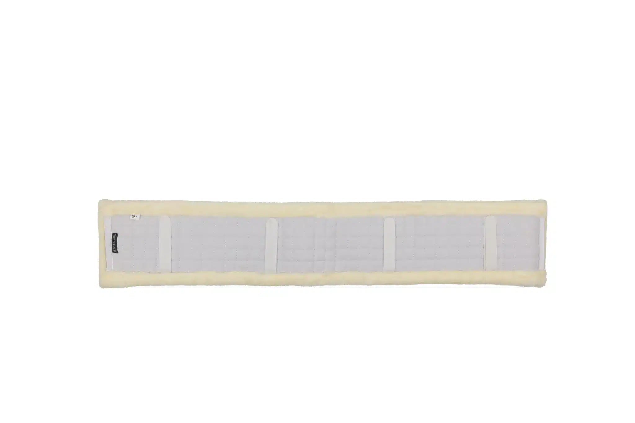 Hy Equestrian GP Fleece Girth Cover - White/Natural, 38" image