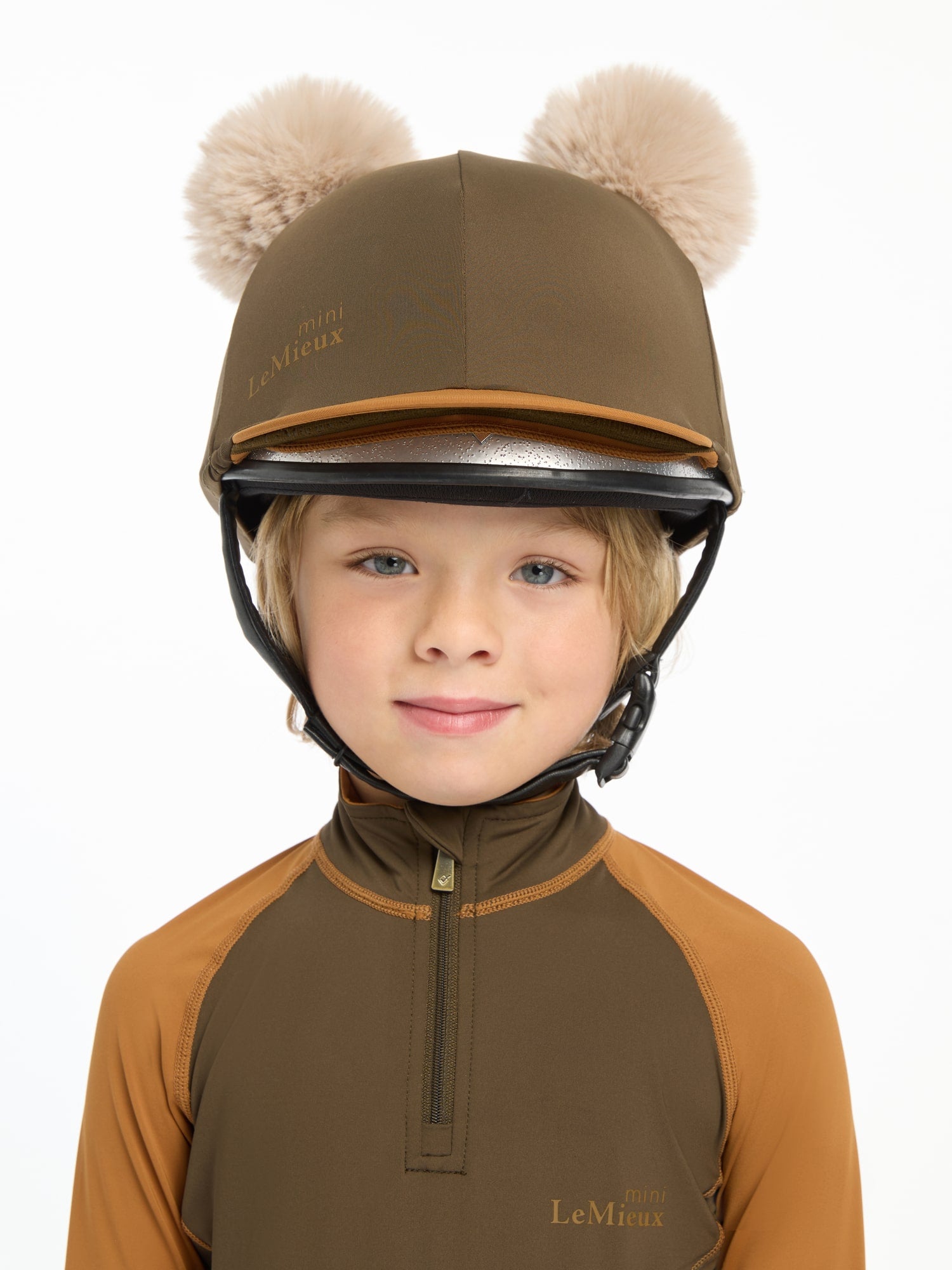LeMieux Mini Double Pom Hat Silk - Alpine image 1