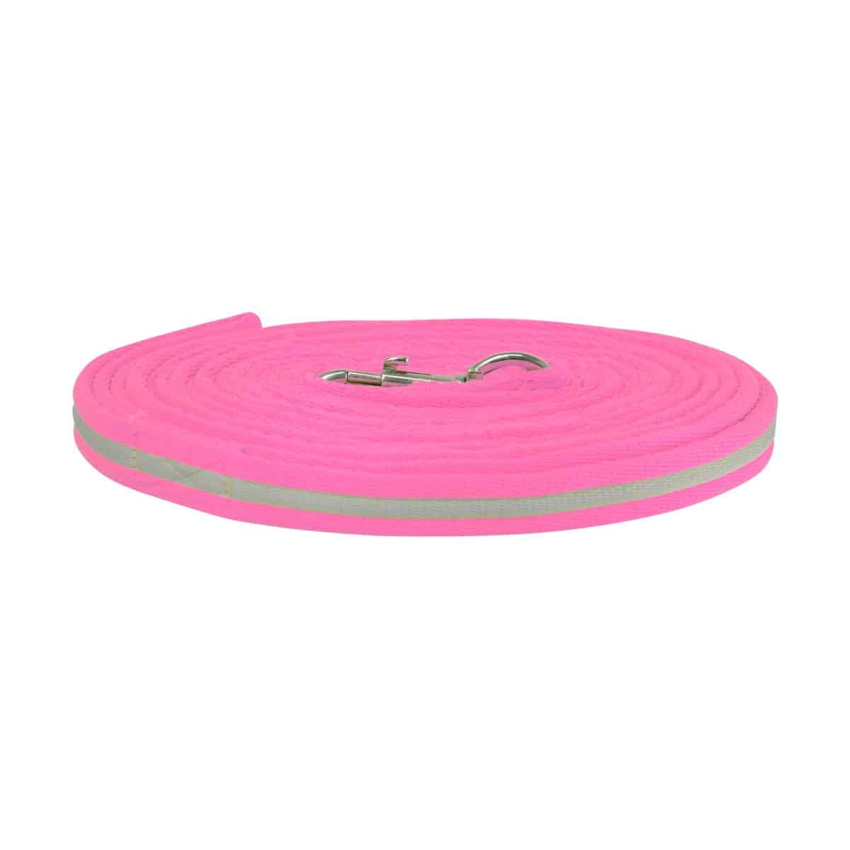 Hy Equestrian Reflector Lunge Rein - Pink image