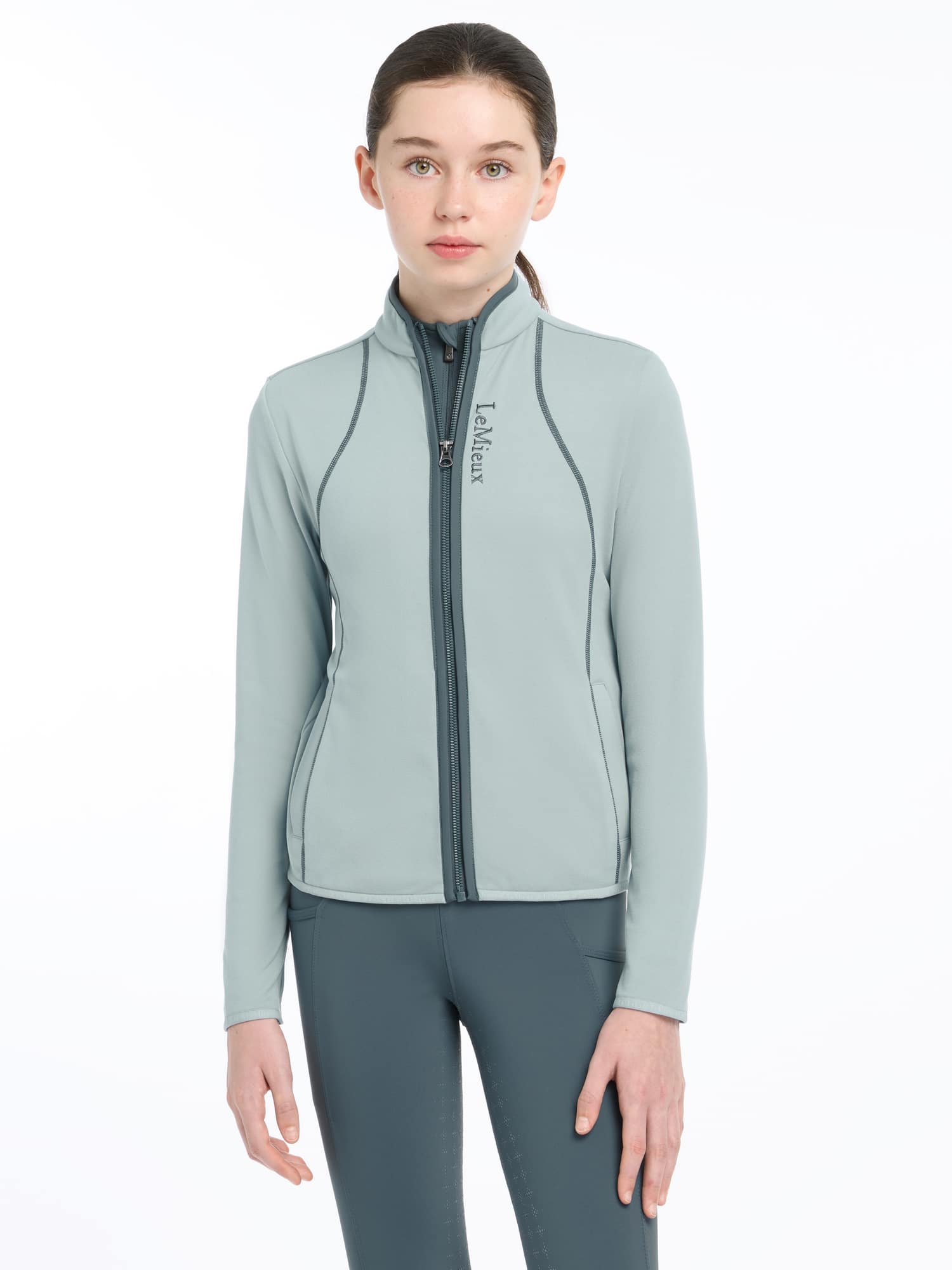 LeMieux Young Rider Felicity Fleece Zip Through - Glacier image 3