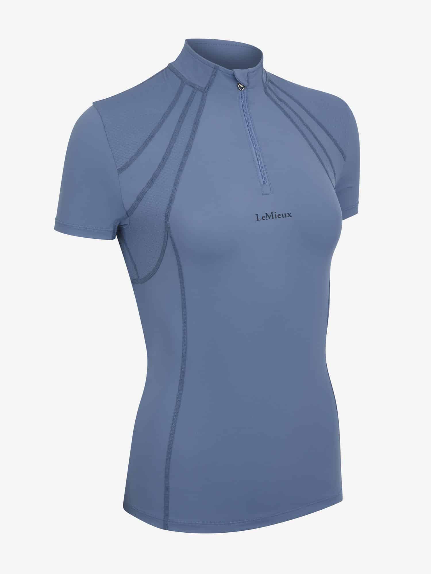 LeMieux Mia Mesh Short Sleeve Base Layer - Ice Blue image 4