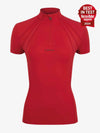LeMieux Mia Mesh Short Sleeve Base Layer - Chilli image 0