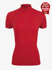 LeMieux Mia Mesh Short Sleeve Base Layer - Chilli image 0