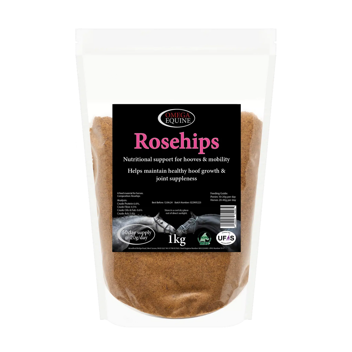 Omega Equine Rosehips - 1 Kg