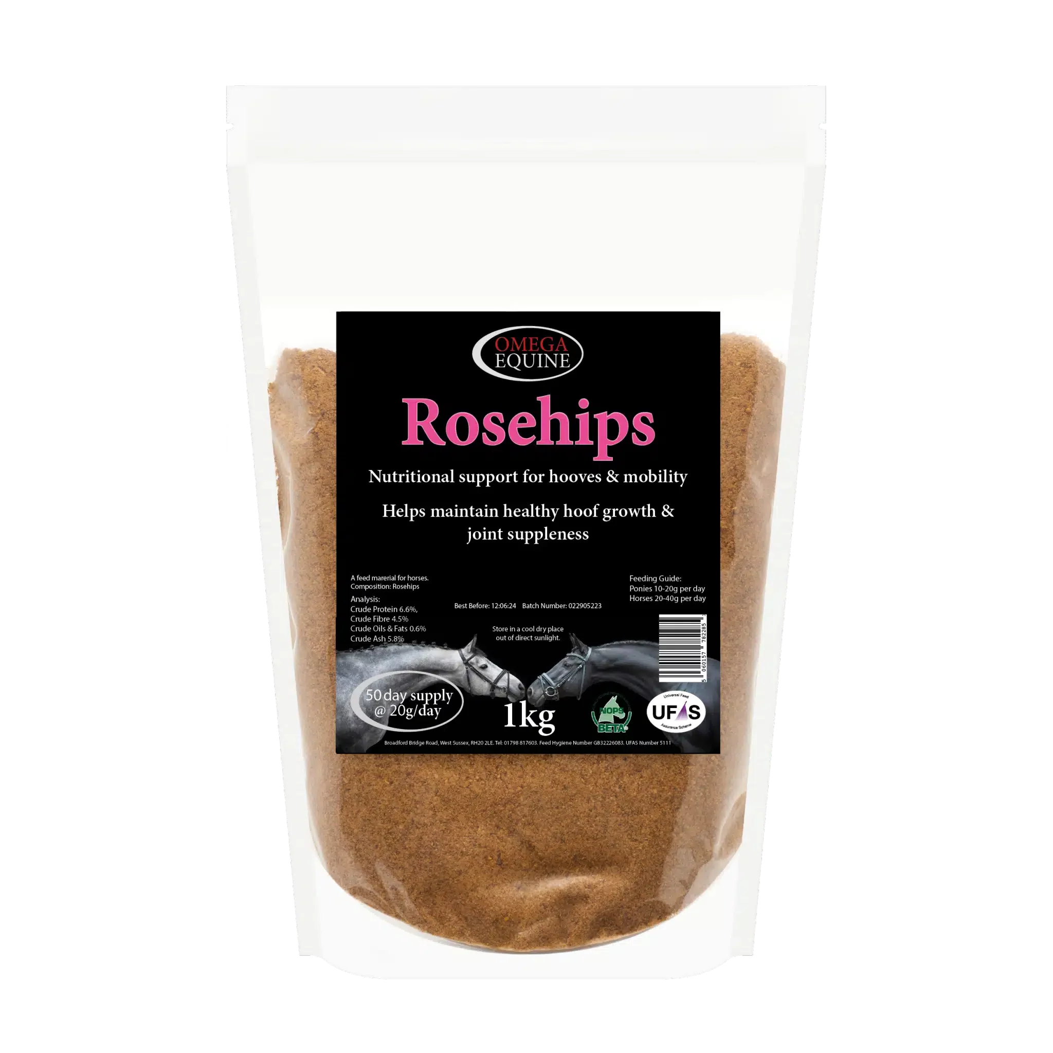 Omega Equine Rosehips - 1 Kg