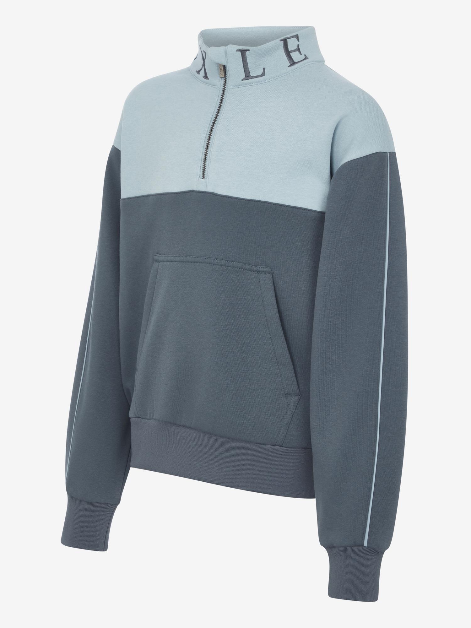 LeMieux Young Rider Kate Quarter Zip Sweat - Petrol/Glacier image 0