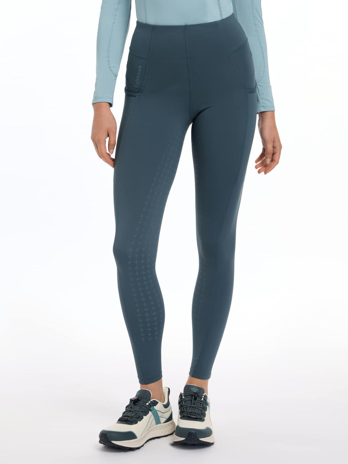 LeMieux Naomi Pull On Breeches - Petrol image 4