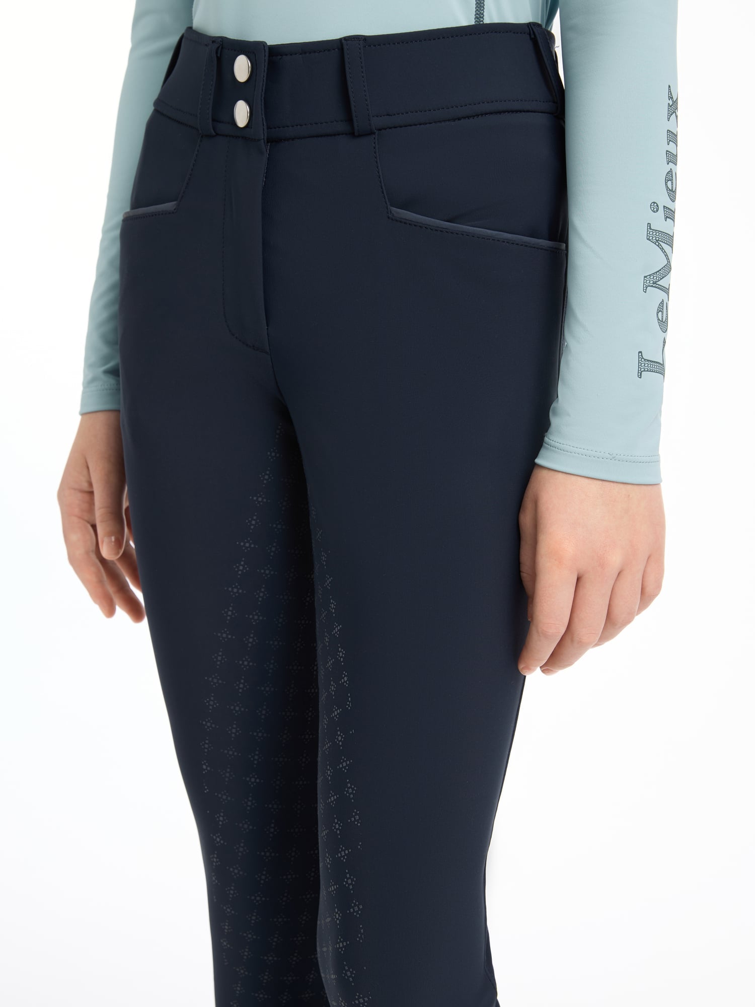 LeMieux Young Rider Izzy Full Seat Breeches - Navy image 2