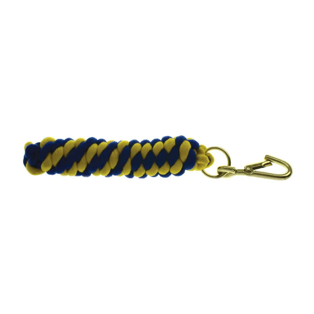 Hy Equestrian Two Tone Twisted Lead Rope - Royal/Yellow image