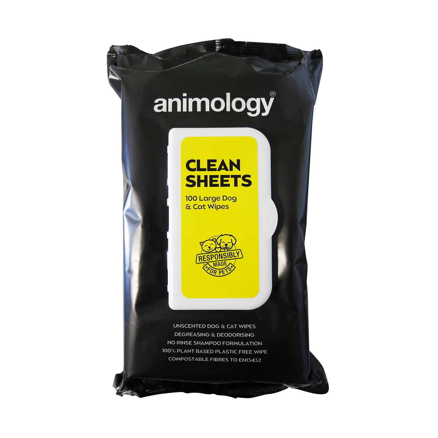 Animology Clean Sheets - 100 Wipes