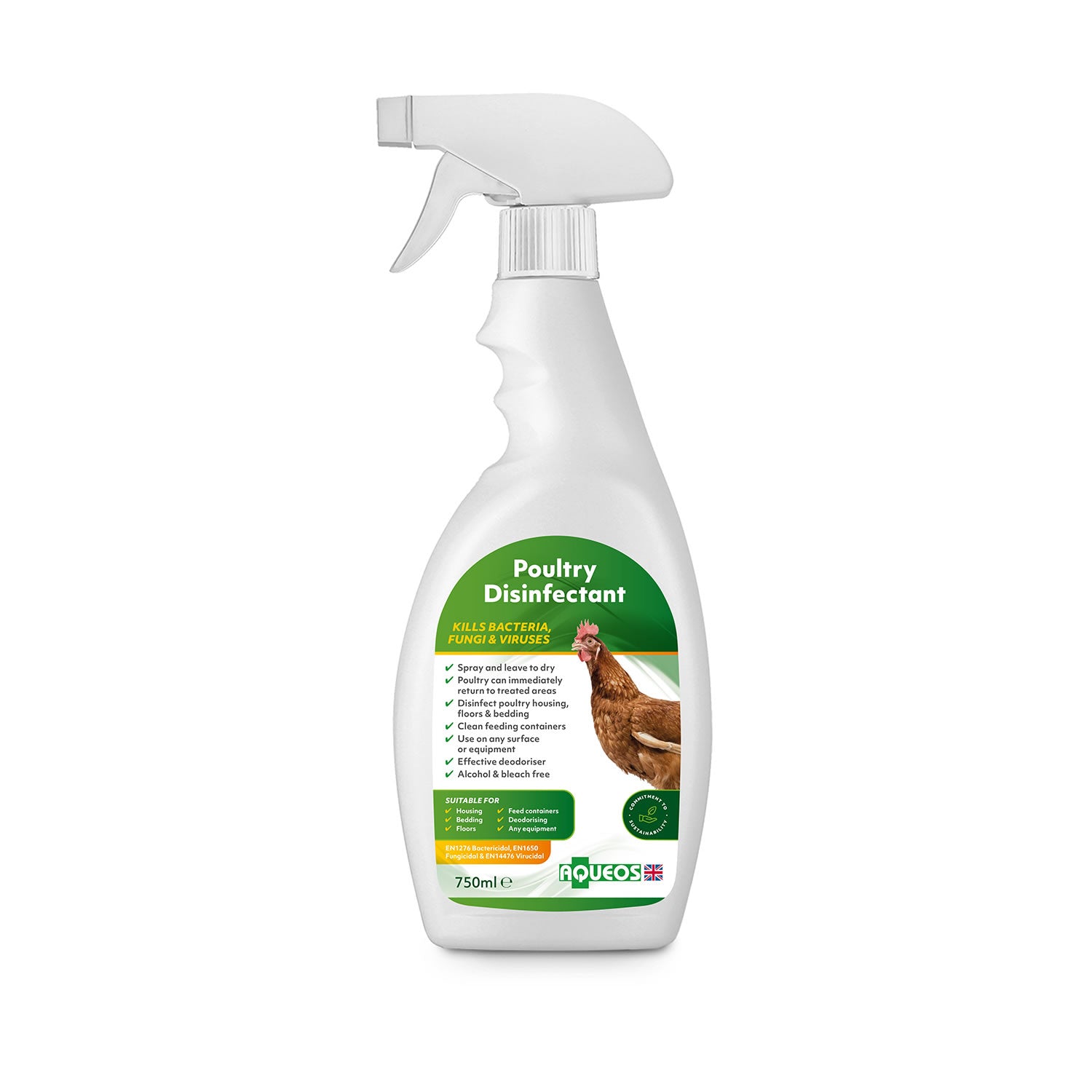 Aqueos Poultry Disinfectant - 750 Ml Spray