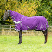 Hy Equestrian DefenceX Shield 300g Turnout Rug With Detachable Neck Purple