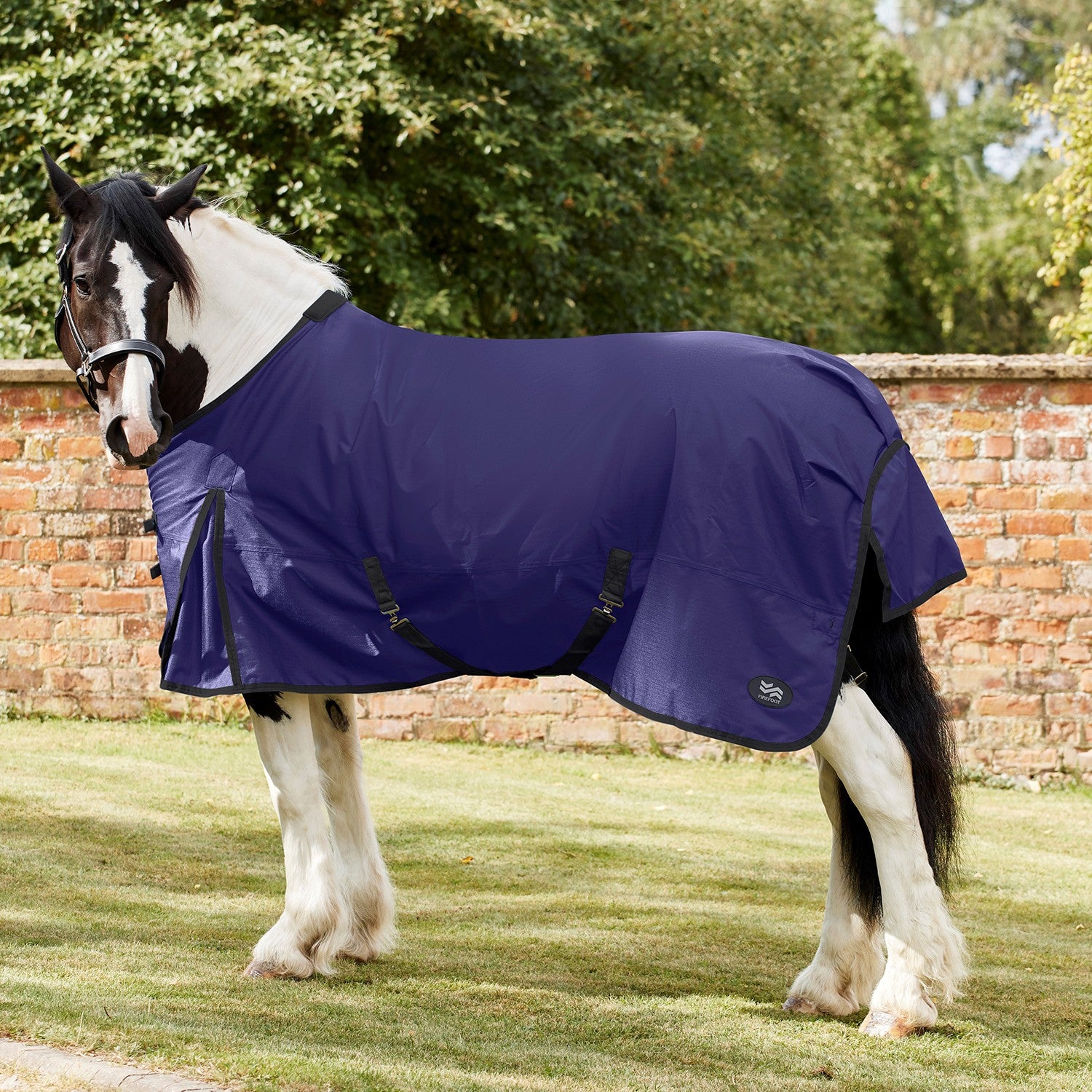 Firefoot Cotton Sheet Navy/Black - 6' 0" - Navy/Black - Summer Sheet
