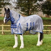 Firefoot Fixed Neck Fly Rug Grey/Blue - 4' 6" - Grey/Blue - Fly Rug