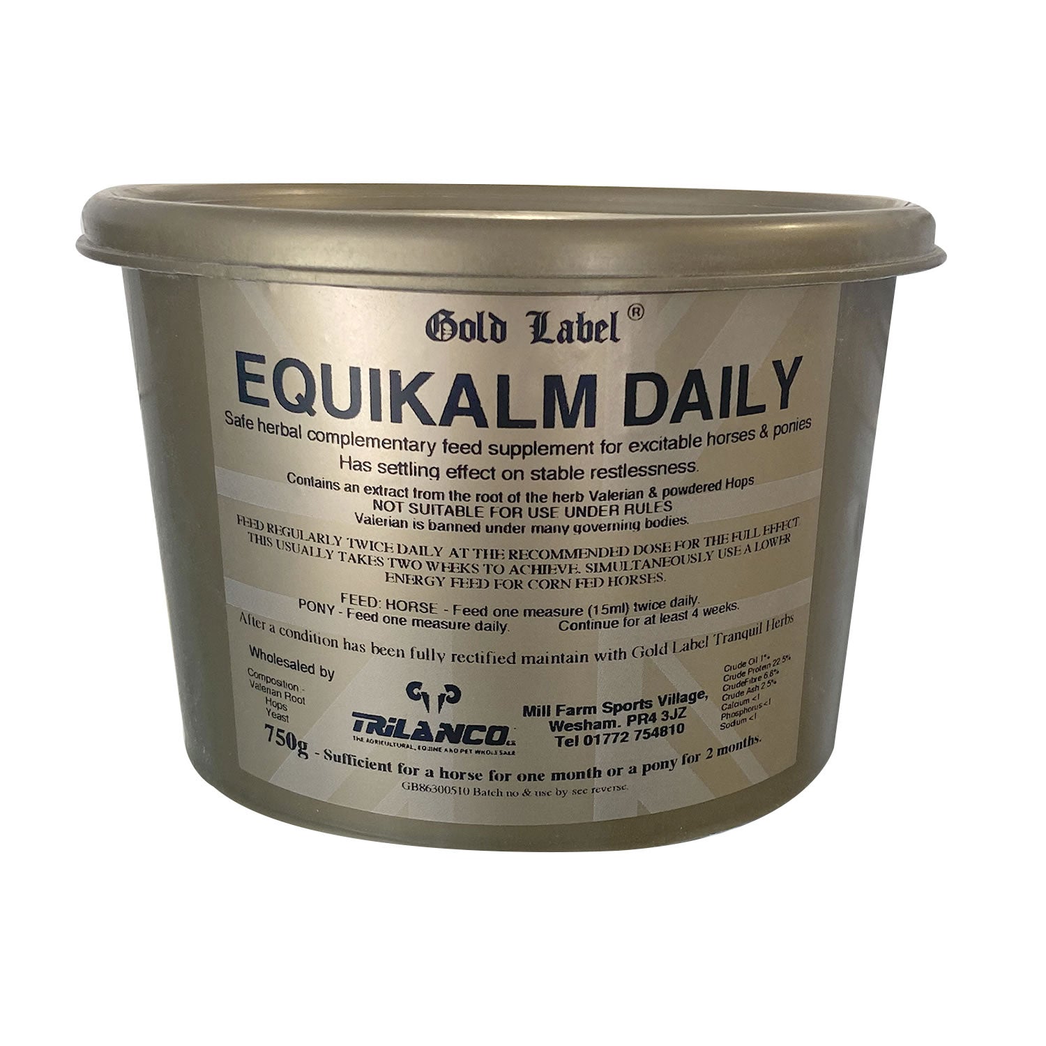 Gold Label Equikalm Daily - 750 Gm