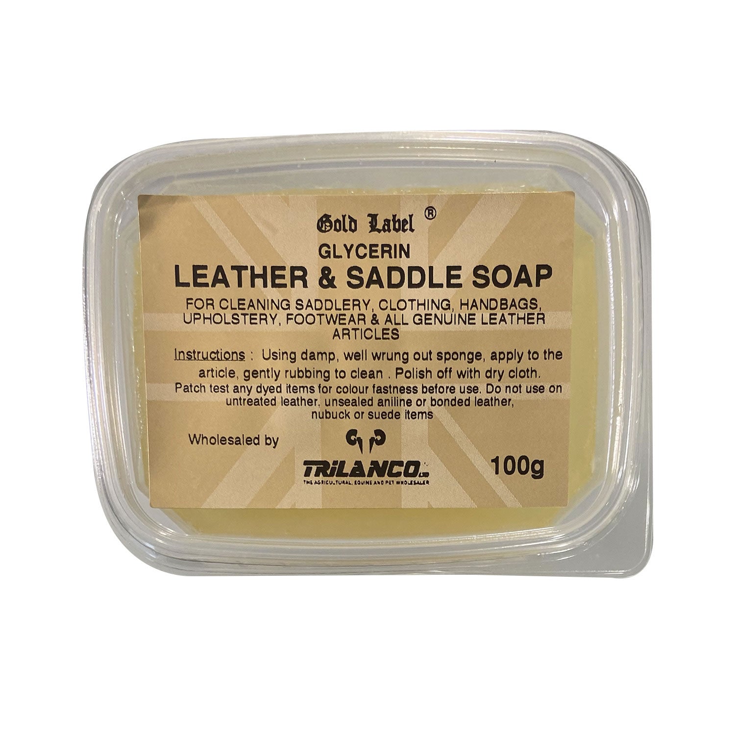 Gold Label Glycerin Leather & Saddle Soap - 100 Gm